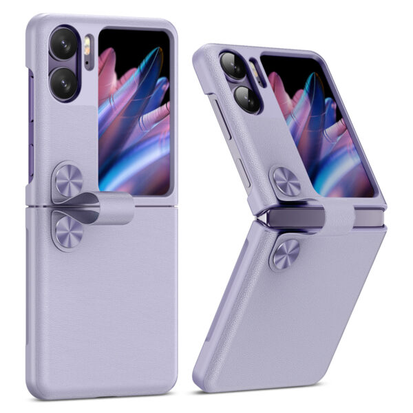 OPPO Find N Serie Leder OPPO Find N2 Flip Einfarbig Mode Handyhülle #1696